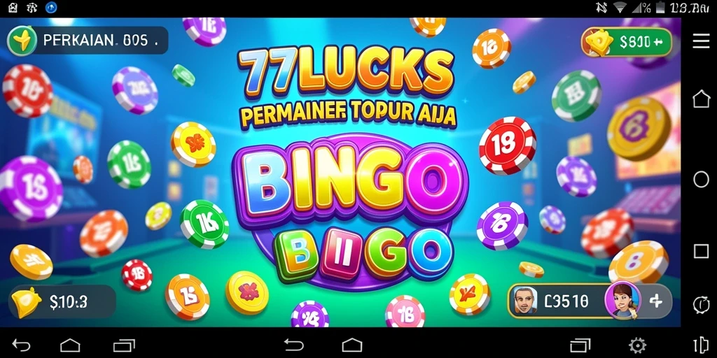 Screenshot gameplay 77LUCKS yang menampilkan keseruan Bingo.