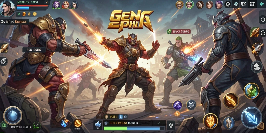Gameplay seru DKK dengan tim yang strategis.