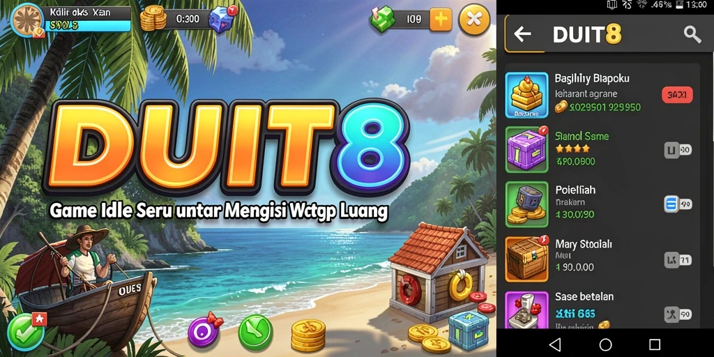Tampilan gameplay menawan dari DUIT8 dengan elemen Idle yang menarik.
