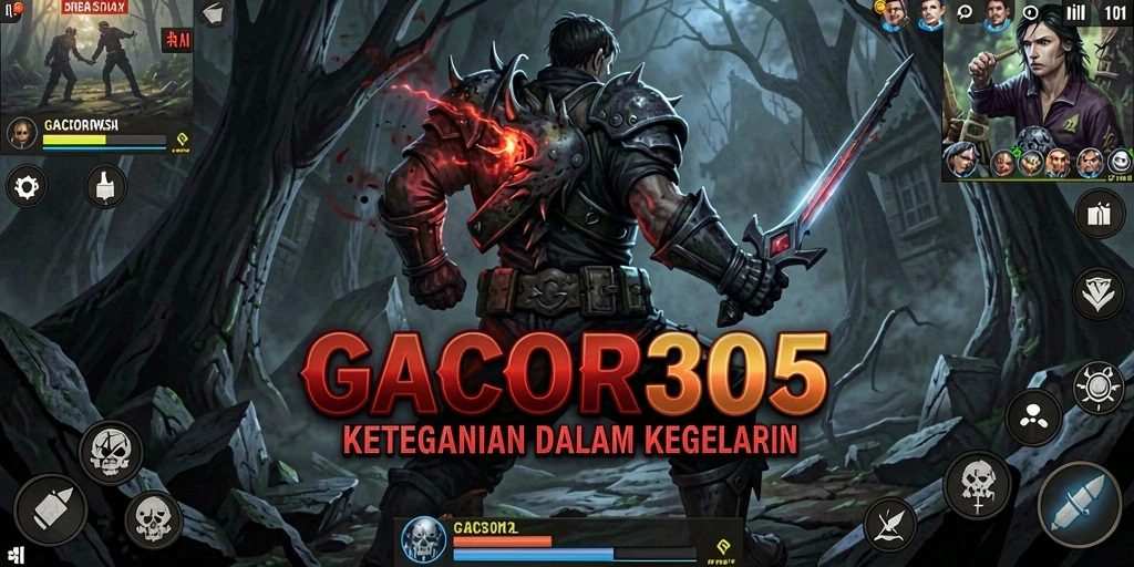 Gameplay menegangkan GACOR305 dengan kegelapan yang mencekam.