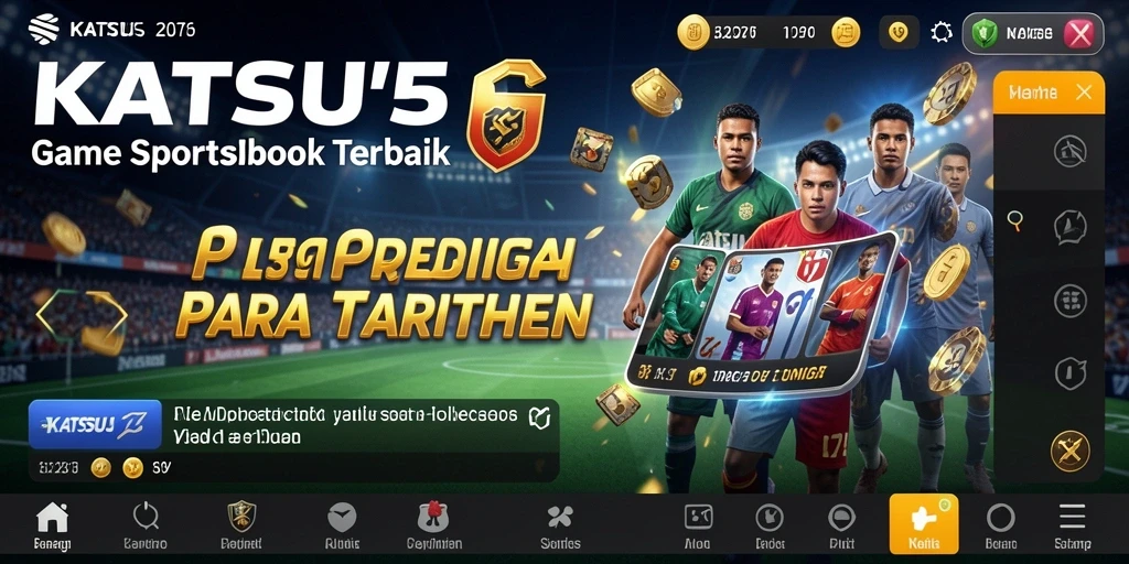 Tampilan gameplay Sportsbook KATSU5 yang menarik dan interaktif.