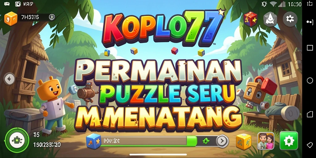 Tampilan gameplay menantang di KOPLO77 dengan berbagai teka-teki.