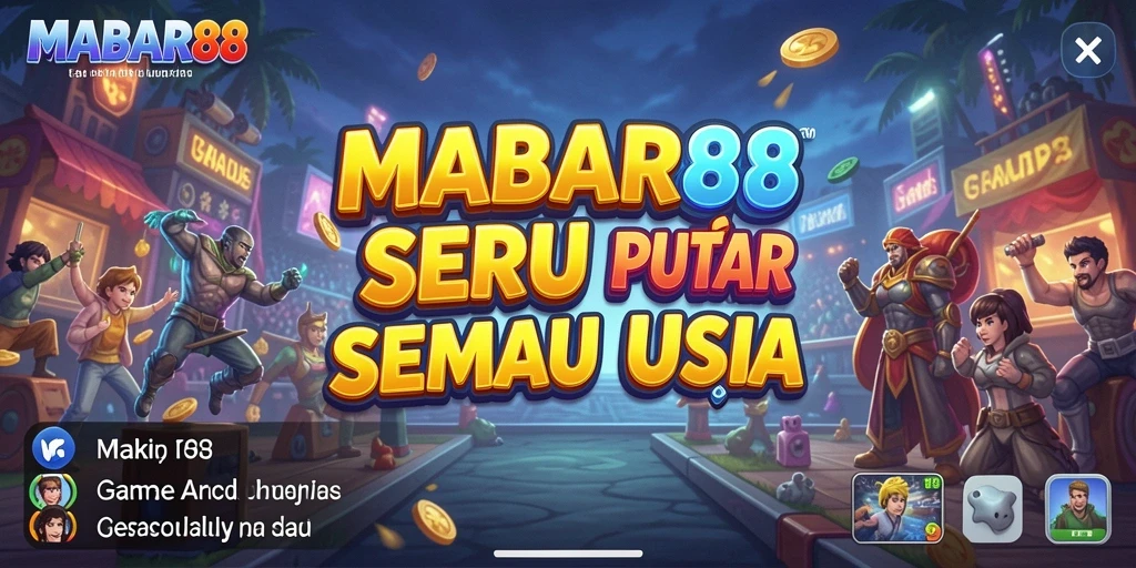Tampilan gameplay Arcade yang seru dan menantang di MABAR88.