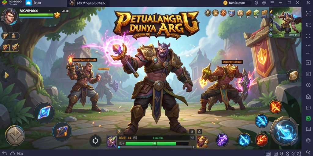 Tampilan gameplay seru dari MKWIN666 yang penuh aksi ARPG.