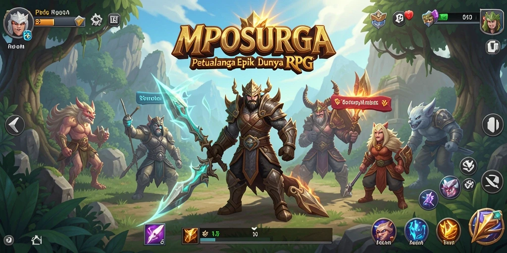 Tampilan gameplay seru dalam dunia RPG MPOSURGA.