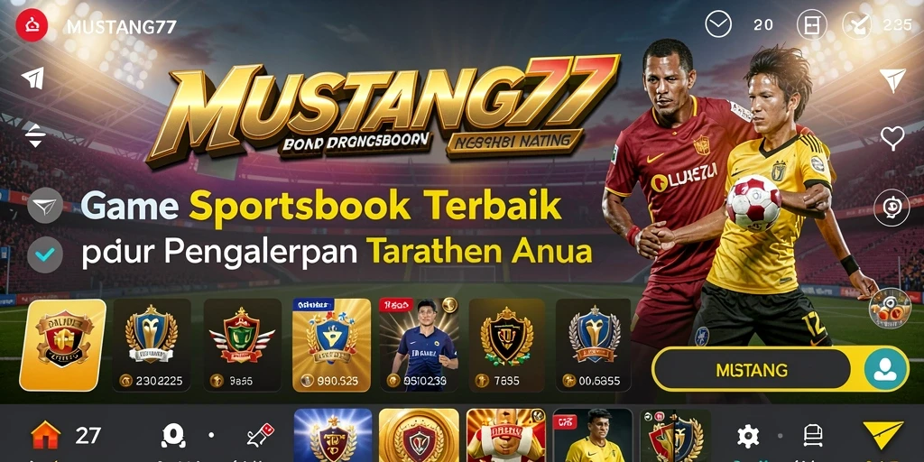 Tampilan menarik dari gameplay Sportsbook MUSTANG77.
