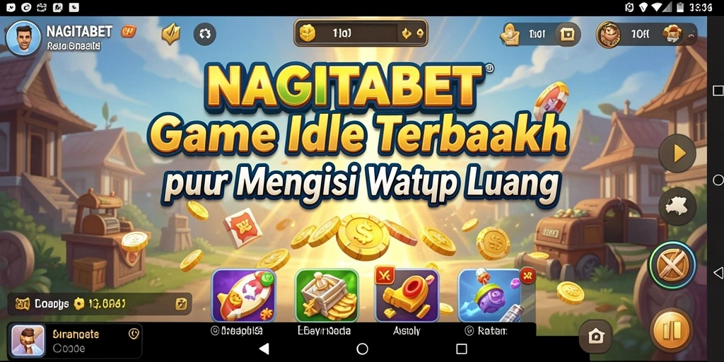 Tampilan gameplay NAGITABET yang sederhana dan menarik.