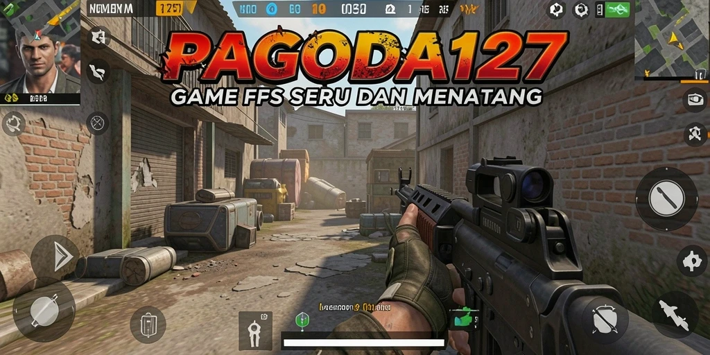 Tangkapan layar menampilkan gameplay intens PAGODA127 dengan aksi menembak yang seru.