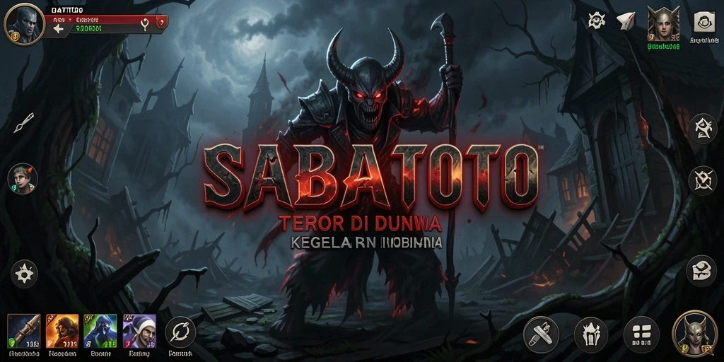 Tampilan menyeramkan dari gameplay SABATOTO yang mencekam.