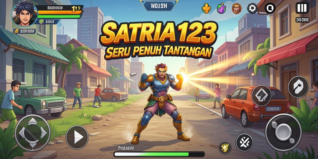 Tampilan gameplay seru dari SATRIA123 dengan grafis yang memukau.