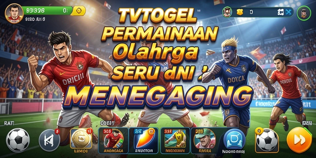Tangkapan layar gameplay TVTOGEL menampilkan aksi olahraga yang memukau.