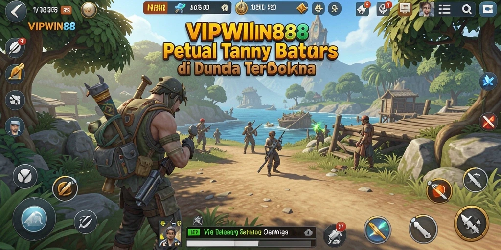 Screenshot gameplay VIPWIN88 menampilkan petualangan seru di dunia terbuka.