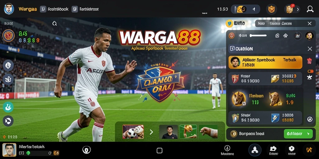 Tampilan utama WARGA88 dengan berbagai pilihan taruhan olahraga.