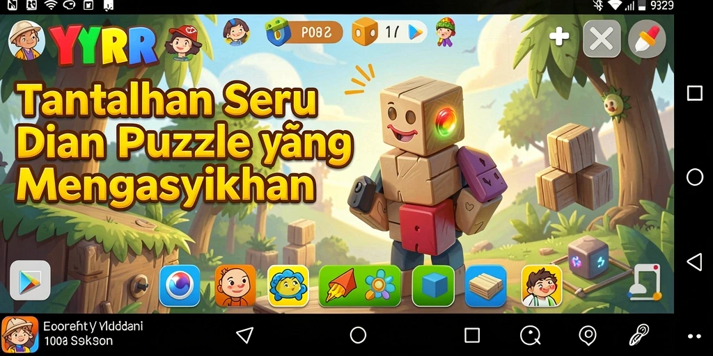 Tampilan gameplay YYRR yang menarik dan menantang puzzle.